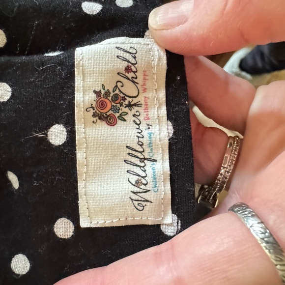 Black and White Polka Dot Layered Skirt - Picture 3 of 3